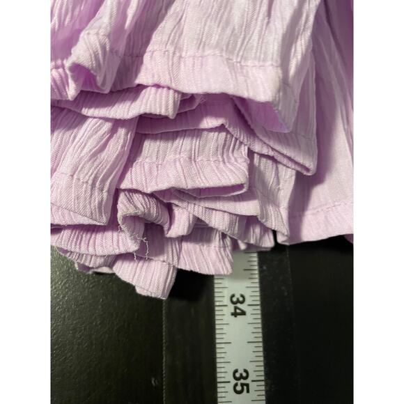 Vintage Gordon James Skirt Womens Large Tiered Crinkle Boho Midi Fairy 90s - Picture 6 of 7